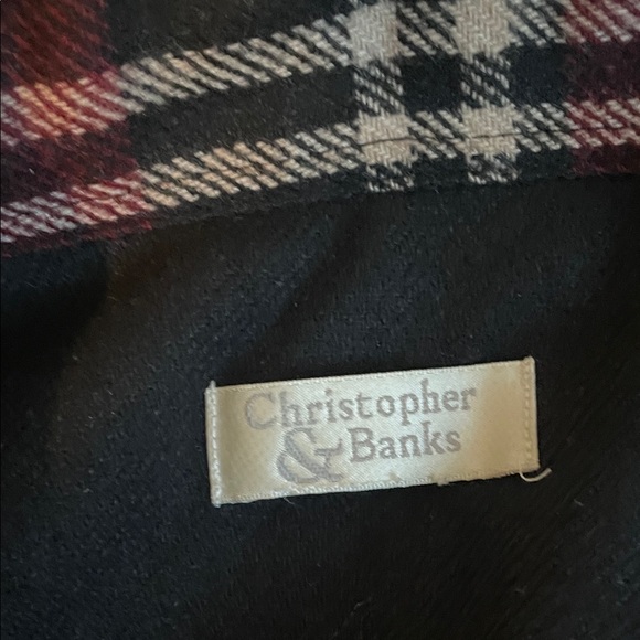 Christopher & Banks Shacket Plaid Jacket XL - Picture 4 of 9
